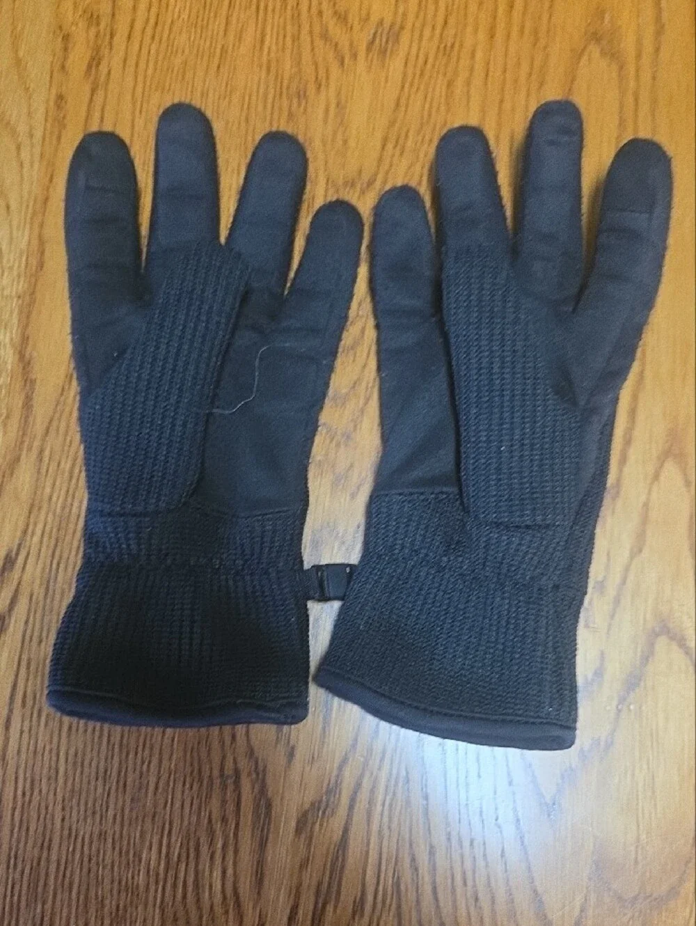 Spyder Black Knit Gloves with White Spider Accent Fits 6-6.5 Inches